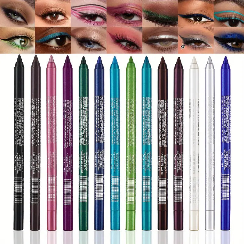 14-Color Waterproof Eyeliner