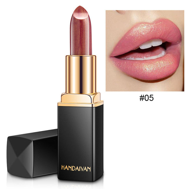 Rossetto glitterato impermeabile 9 colori
