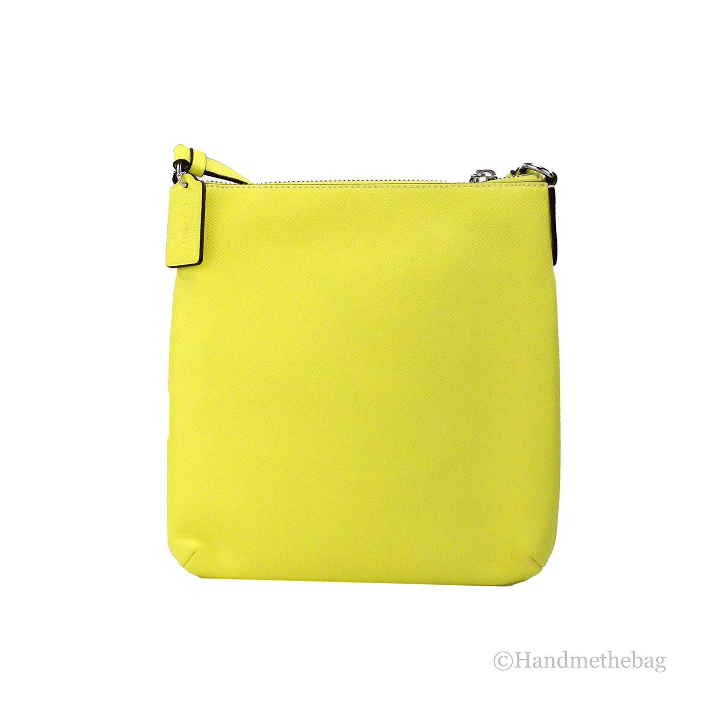 Coach Rowan Mini Bright Yellow Leather File Crossbody
