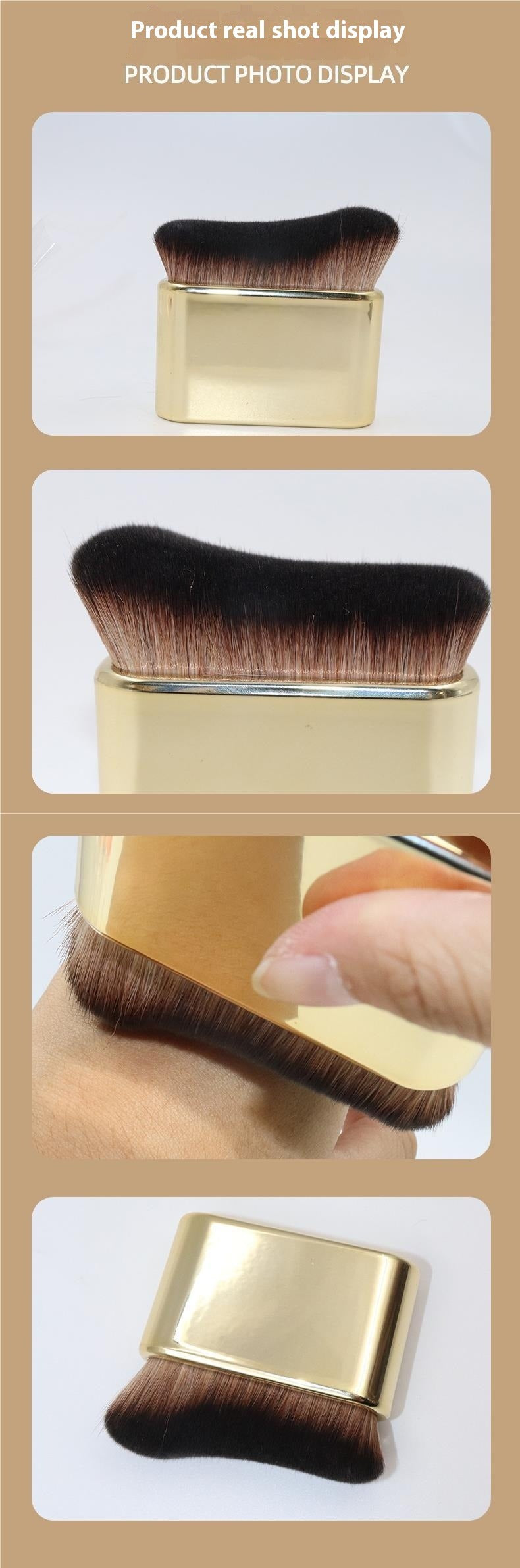 Large Wave Foundation Makeup Brush