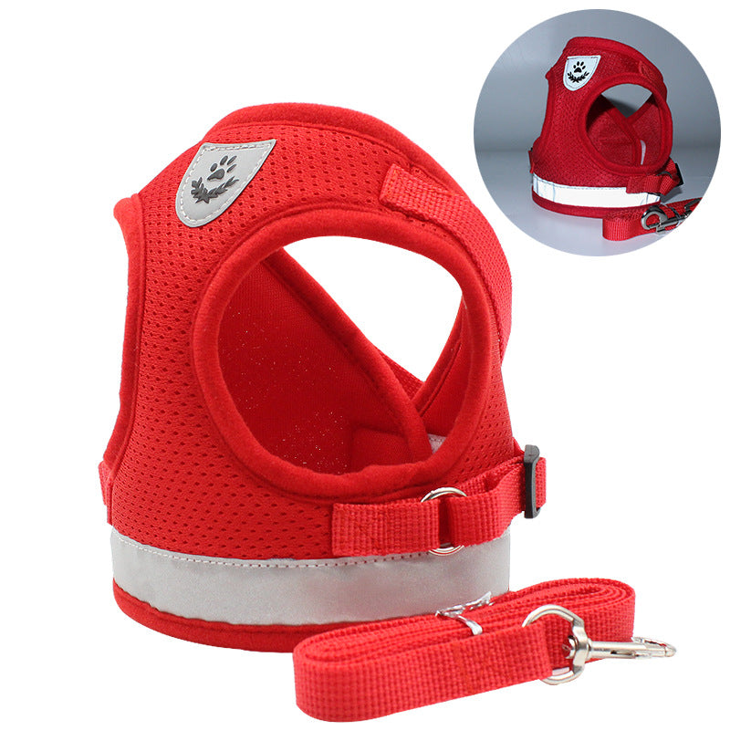 Reflective Breathable Pet Chest Strap Harness