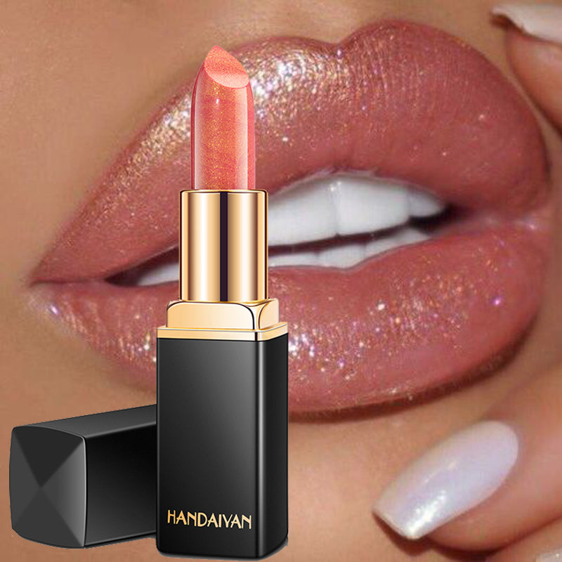 Rossetto glitterato impermeabile 9 colori