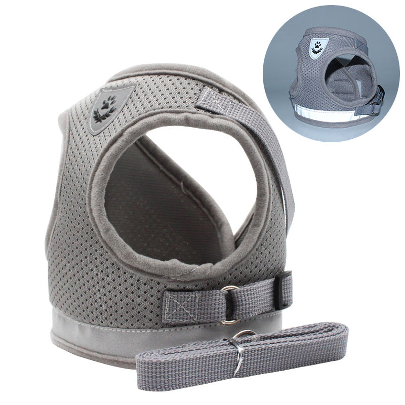 Reflective Breathable Pet Chest Strap Harness