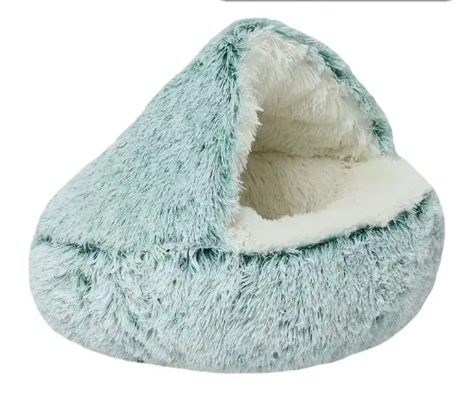 Cuccia per gatti semi-chiusa con copertura universale - Nido a quattro stagioni per cani di piccola taglia e animali domestici