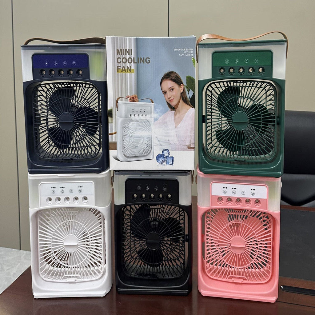Ventilatore Portatile 3 in 1 Raffrescatore d'Aria – Mini Climatizzatore per Stanza, Ufficio e Auto | Raffreddamento Rapido + Umidificatore | Spedizioni dagli USA 🇺🇸 | Bestseller su TikTok e Amazon!