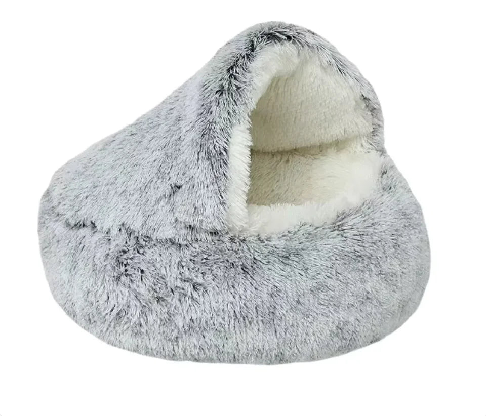 Cuccia per gatti semi-chiusa con copertura universale - Nido a quattro stagioni per cani di piccola taglia e animali domestici