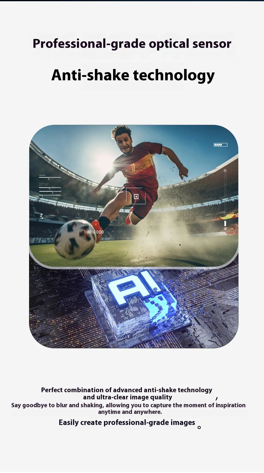 Occhiali intelligenti con fotocamera AI