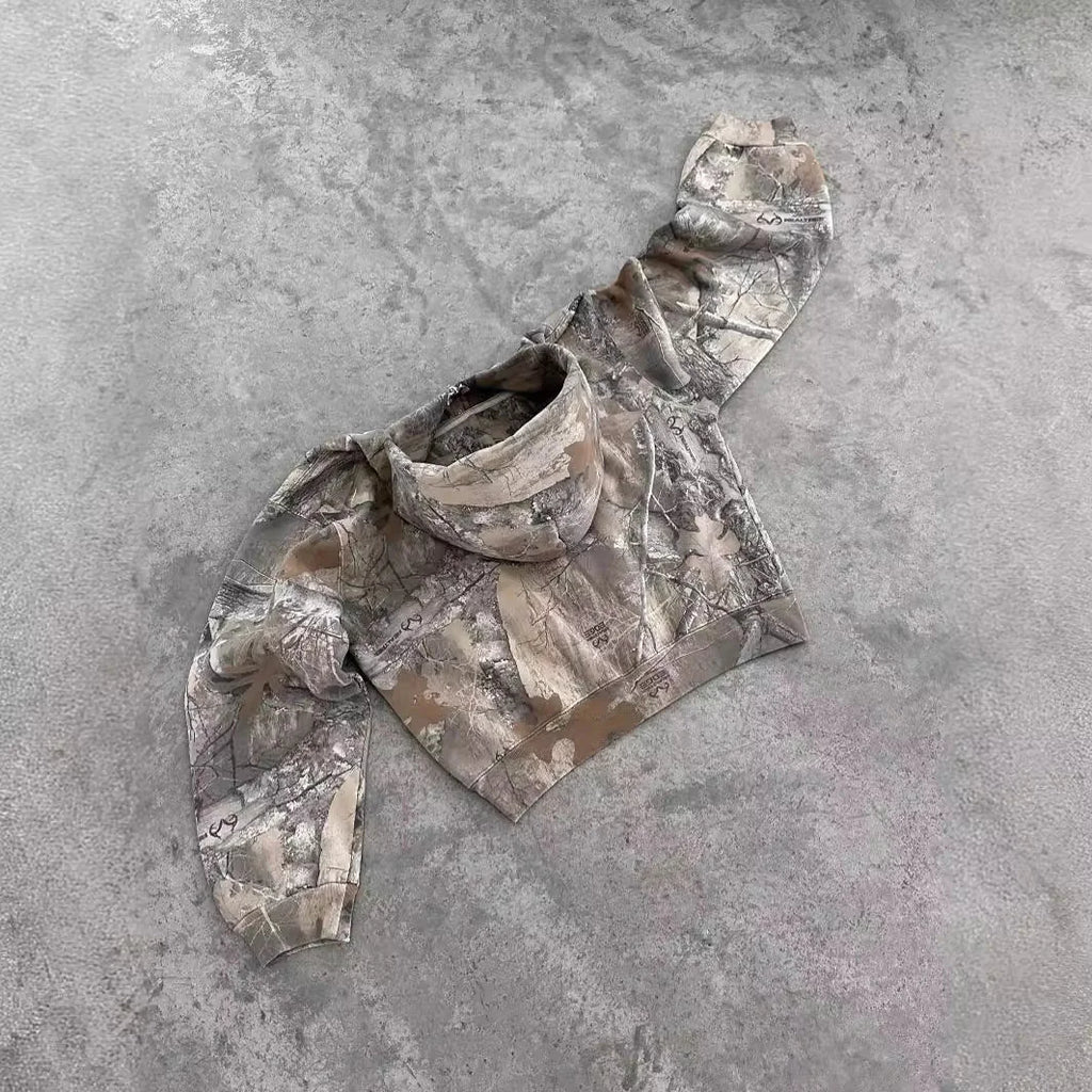 Felpa retrò mimetica urbana