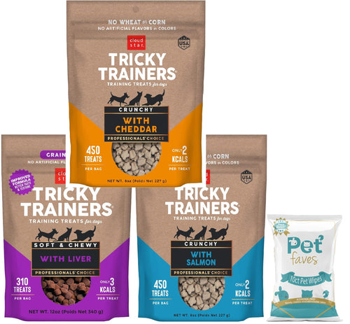 (3 Pack) Cloud Star Tricky Trainers Dog Treat