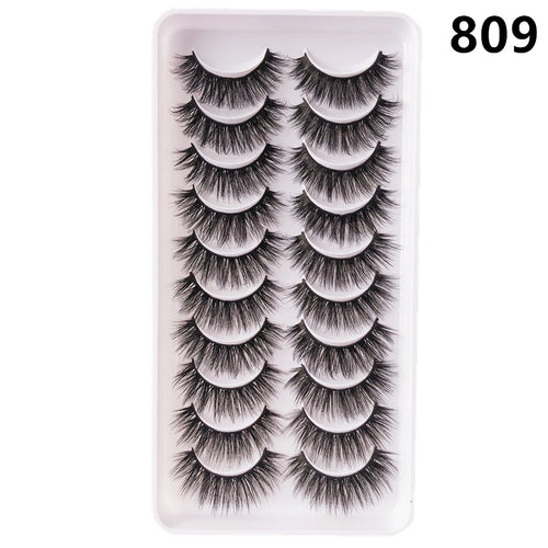 10 Pairs Fluffy Mink Lashes