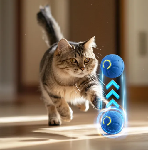 Palla giocattolo intelligente interattiva per cani