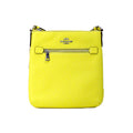 Coach Rowan Mini Bright Yellow Leather File Crossbody