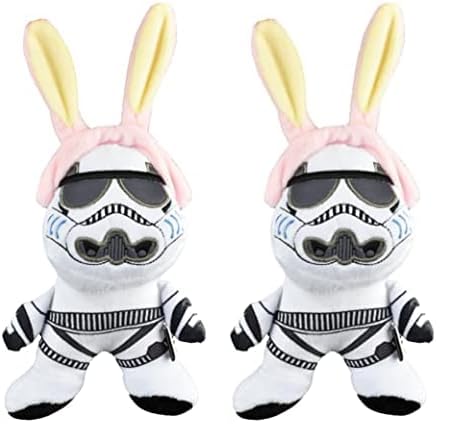 STAR WARS Pasqua 23cm Stormtrooper Coniglio Giocattolo Sonoro per Animali Domestici | Peluche Sonoro 23cm Stormtrooper Pasquale Giocattolo per Cani Stormtrooper Imbottito Pasquale 15cm (Confezione da 2)