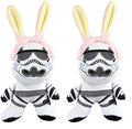 STAR WARS Pasqua 23cm Stormtrooper Coniglio Giocattolo Sonoro per Animali Domestici | Peluche Sonoro 23cm Stormtrooper Pasquale Giocattolo per Cani Stormtrooper Imbottito Pasquale 15cm (Confezione da 2)