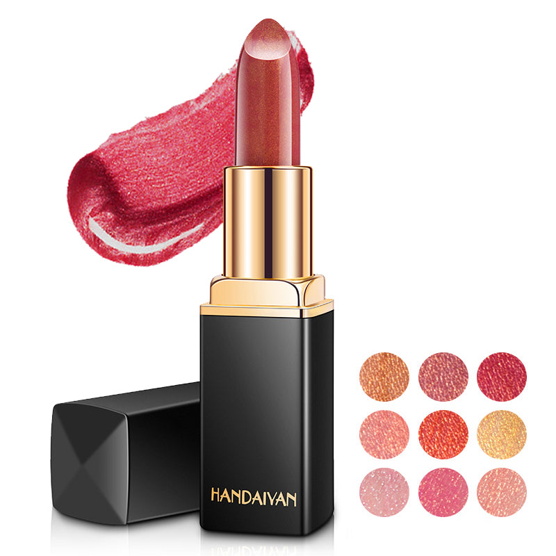 Rossetto glitterato impermeabile 9 colori