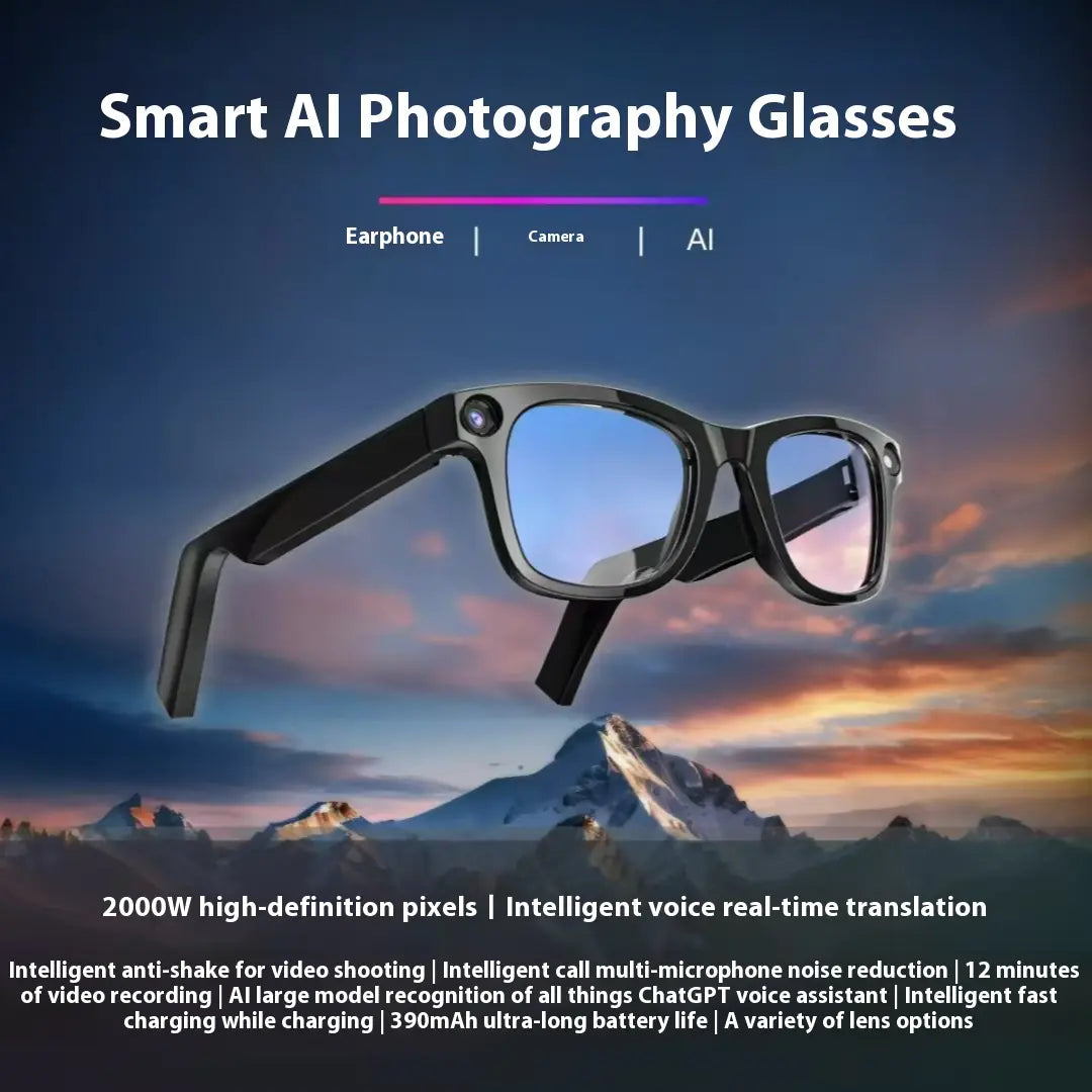 Occhiali intelligenti con fotocamera AI