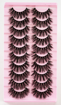 3D Fluffy Faux Mink Curling Lashes 10 pairs