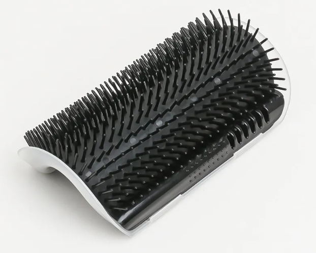 Spazzola massaggiante tiragraffi ad angolo per gatti, tiragraffi per gatti
