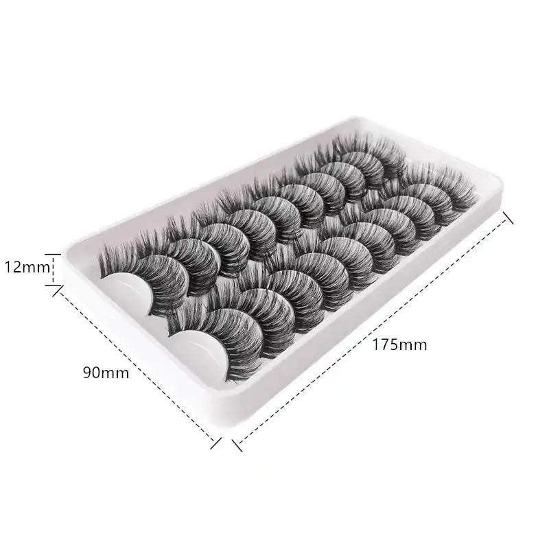 10 Pairs Fluffy Mink Lashes