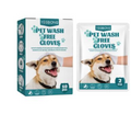 Kit Pulizia a Secco per Animali Domestici - 10 Guanti e Spazzola 3 in 1