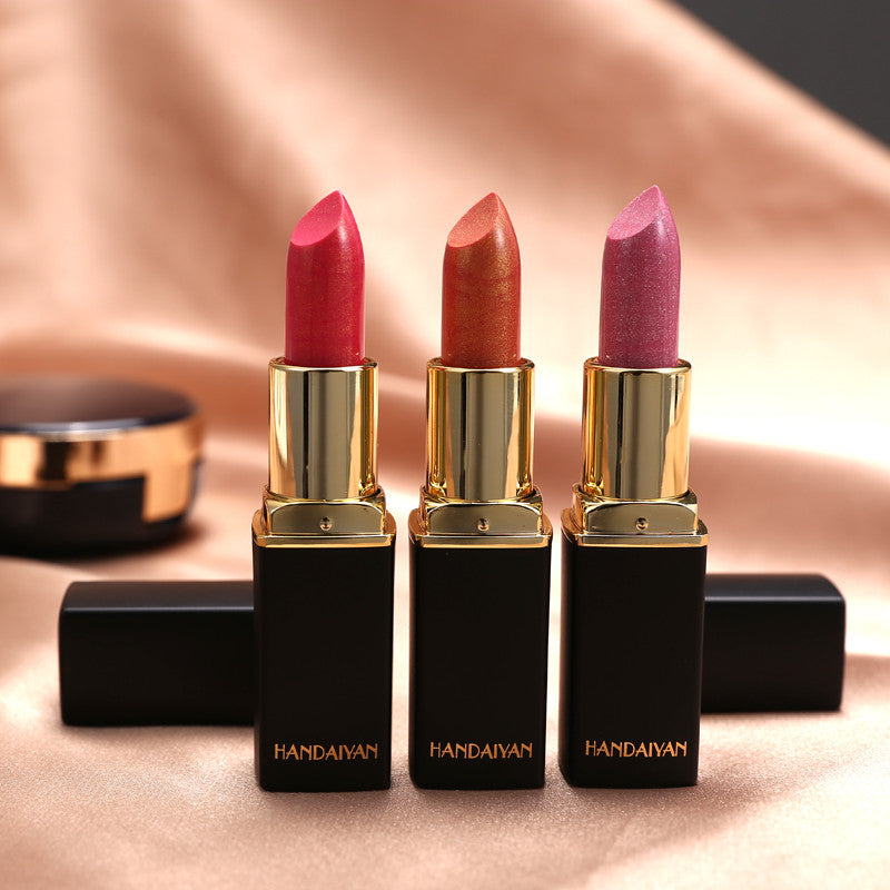 Rossetto glitterato impermeabile 9 colori