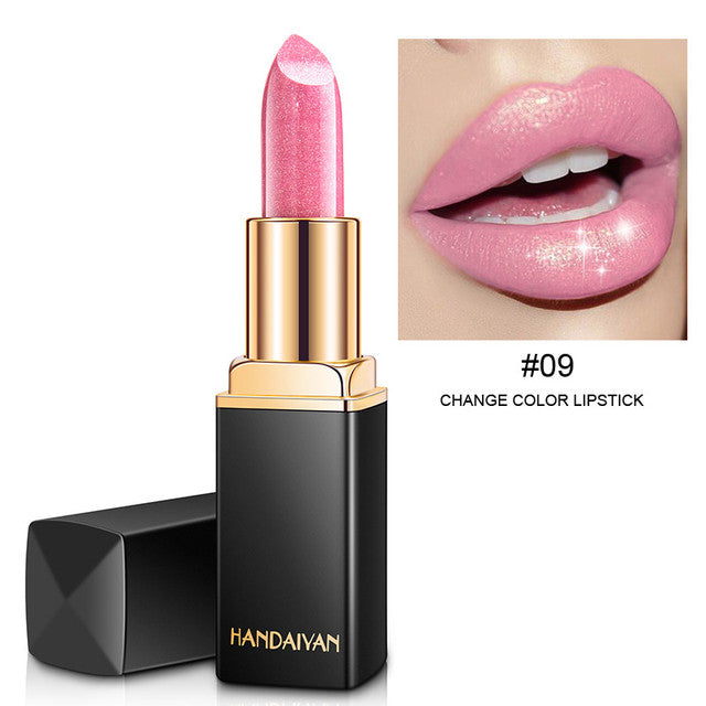 Rossetto glitterato impermeabile 9 colori
