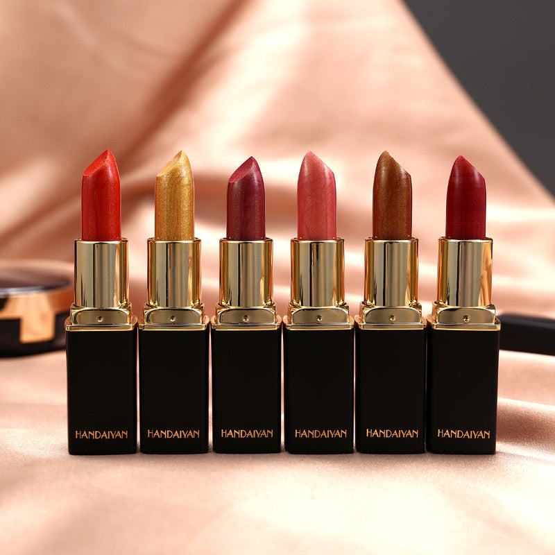 Rossetto glitterato impermeabile 9 colori