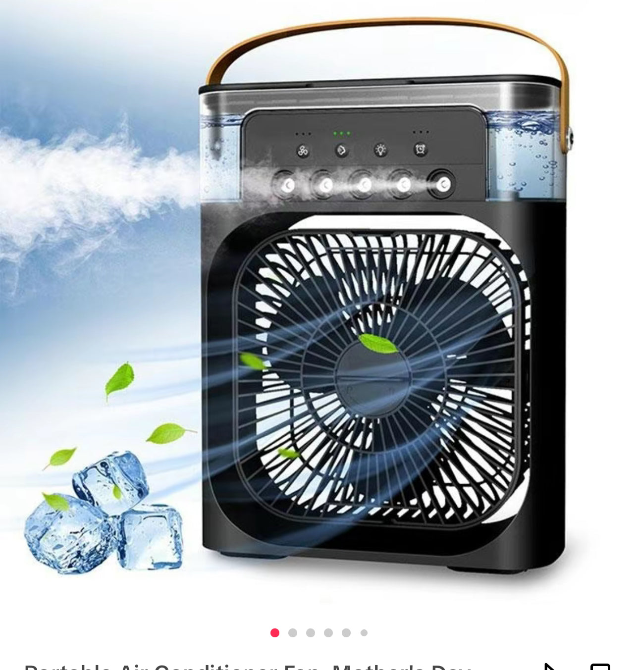 Ventilatore Portatile 3 in 1 Raffrescatore d'Aria – Mini Climatizzatore per Stanza, Ufficio e Auto | Raffreddamento Rapido + Umidificatore | Spedizioni dagli USA 🇺🇸 | Bestseller su TikTok e Amazon!