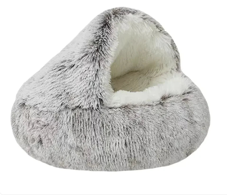 Cuccia per gatti semi-chiusa con copertura universale - Nido a quattro stagioni per cani di piccola taglia e animali domestici