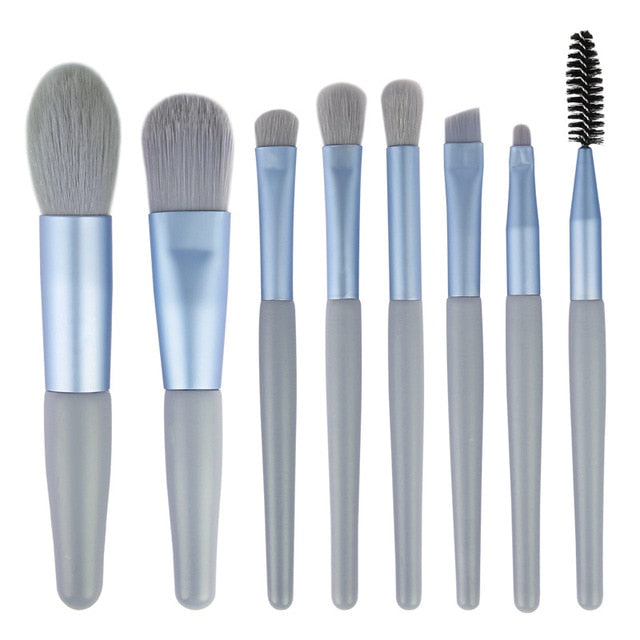 Set di 8 Pennelli da Trucco