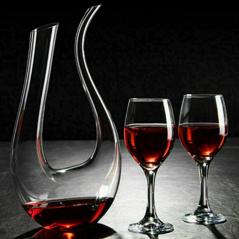 Decanter in cristallo a U da 1500 ml