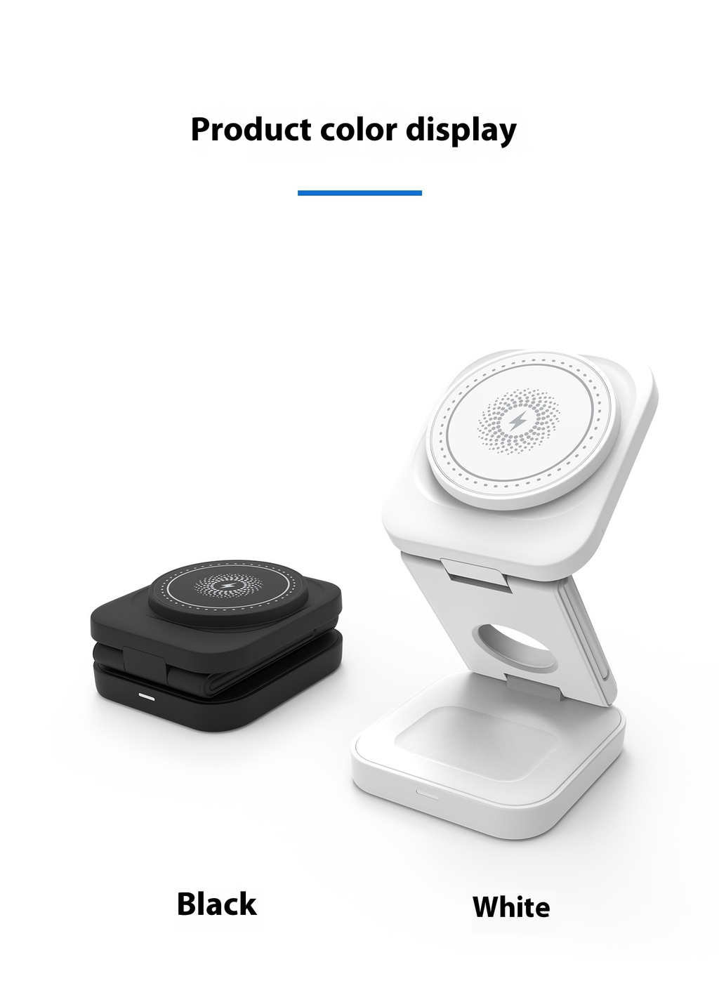 CARICATORE WIRELESS PIEGHEVOLE 3 IN 1