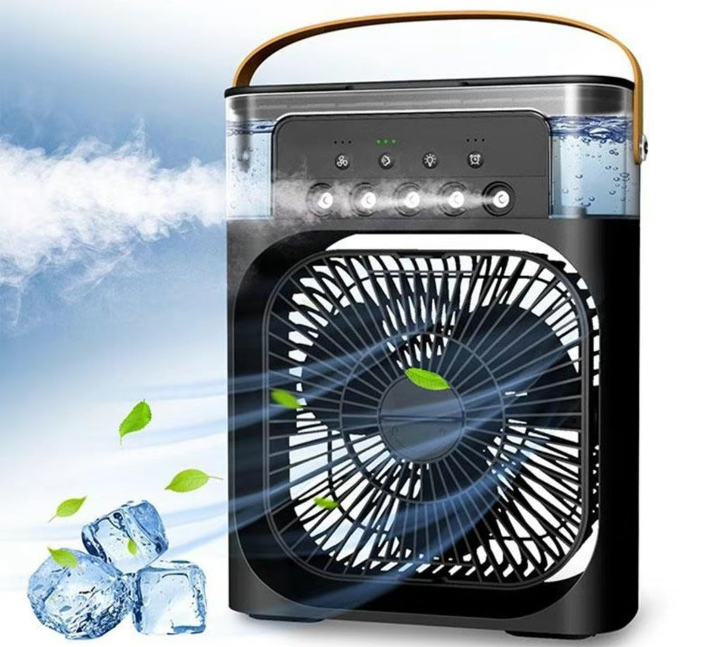 Ventilatore Portatile 3 in 1 Raffrescatore d'Aria – Mini Climatizzatore per Stanza, Ufficio e Auto | Raffreddamento Rapido + Umidificatore | Spedizioni dagli USA 🇺🇸 | Bestseller su TikTok e Amazon!
