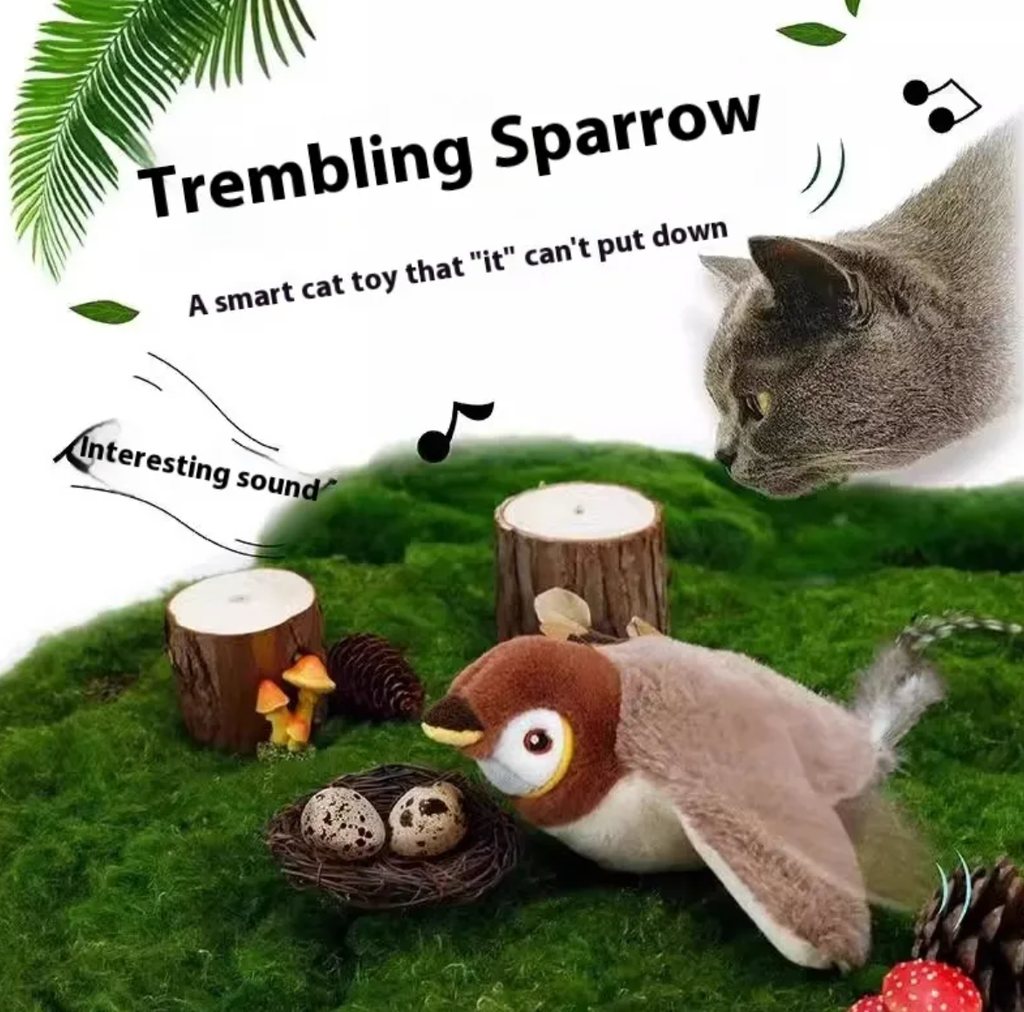 Giocattolo per animali domestici Uccello di peluche
