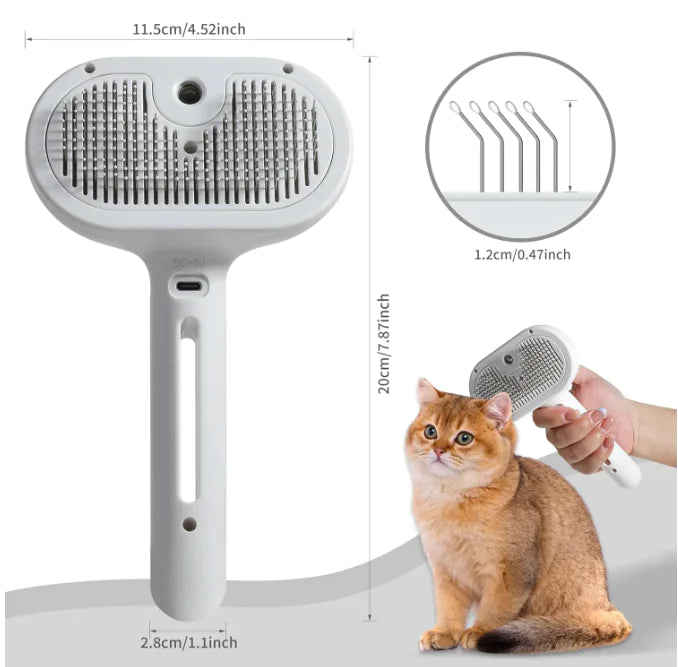 Spazzola spray per peli di animali domestici